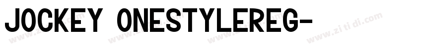 Jockey OnestyleReg字体转换